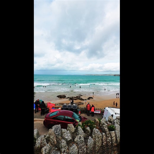 This afternoon down at Towan beach #surf #family #beachlife | Doc Martin