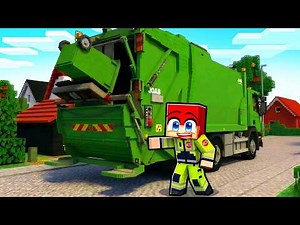 Arbejder Som Skraldemand i 24 timer i Minecraft!