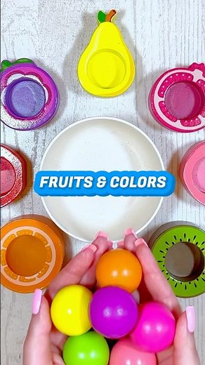 Color Sorting and Fruits for Toddlers | Toddler Learning Videos for Kids #shorts