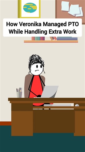 How Veronika Managed PTO While Handling Extra Work. #therealveronika #animation #animationmedia #skitscomedy #fblifestyle #workdrama #PTO #overworked #career #corporatelife #worklife #employee #manager #boundaries | Animation Media