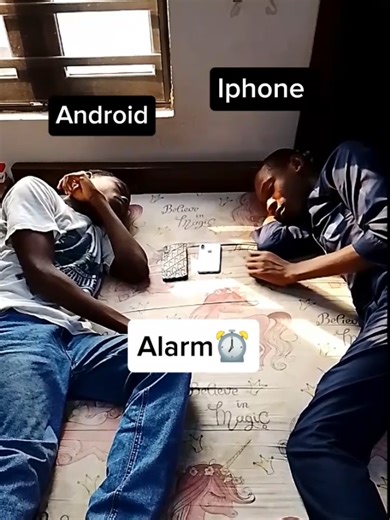 Apple VS Android alarm ⏰ test......#fyp #fypシ゚viral #apple #android #cheeksprime @HAMZZY @BIGI BANTY 1 @Skinycomics