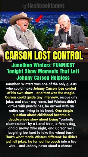 Jonathan Winters' FUNNIEST Tonight Show Moments That Left Johnny Carson Helpless #shorts