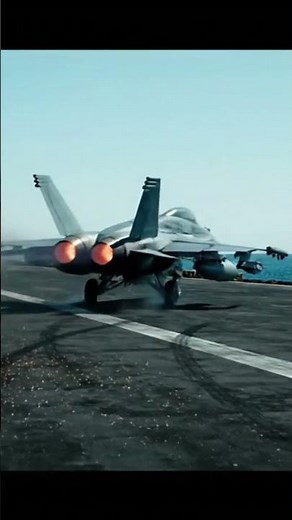 Jet Engine Fire on Aircraft Carrier Runway 🔥✈️