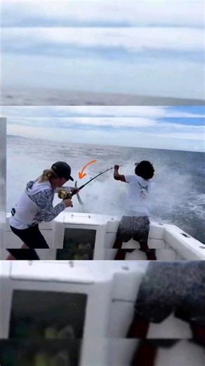 Never Let Your Guard down, When Fishing for a 🦈🎣 #blackmarlin #shorts #fishingshorts #fishinggear