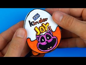 DIY CatNap Poppy Playtime Chapter 3 Kinder Joy | Paper Craft Ideas