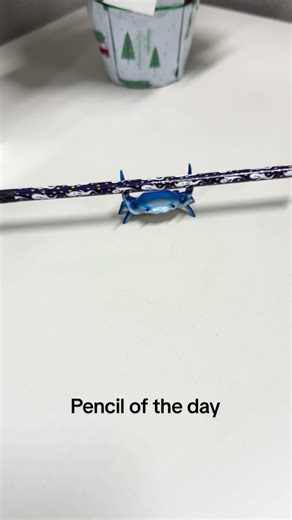 Halloween ghosts with purple eraser. #pencil #penciloftheday