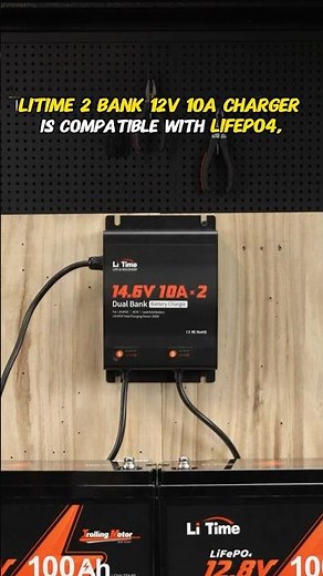 LiTime Lab #053 - How to Charge Two 12V LiFePO4 Batteries at Once! LiTime 2-Bank Charger Guide 🔋