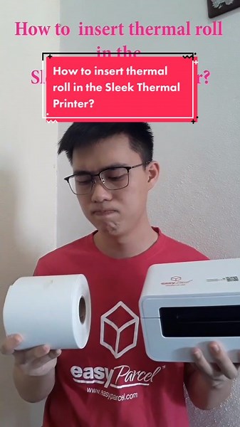 Inserting Thermal Roll in Sleek Thermal Printer Tutorial