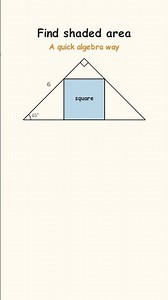 Quick Algebra Solution | Find Shaded Area