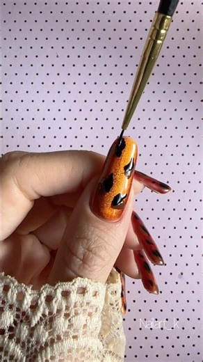 Hi Autumn 🍂✨🤎 tortoise #nailart tutorial 💅🏻 would you wear this? 🤎✨