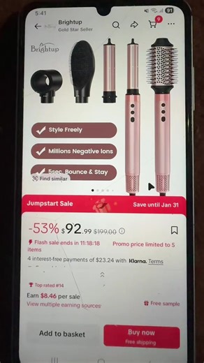 Hair Styler Rose Gold