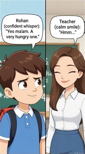 A Monster Ate My Homework?! 😱😂 | Funny School Cartoon” l cartoon shorts l #funny