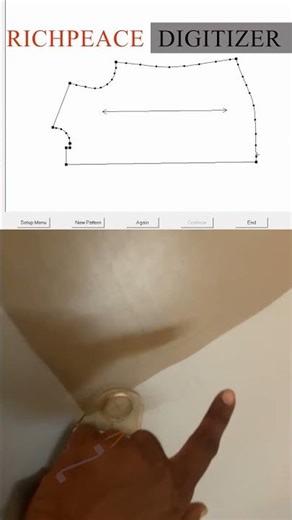 🔆 Richpeace Digitizer in Action for Pattern Making! #cad