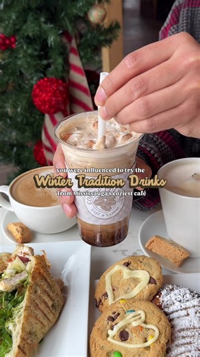 Officially influenced! ☕️ We finally gave in & tried @Coffee Culture Café & Eatery Winter Tradition Drinks: ☕️ Iced Tiramisu Latte ☕️ Peppermint Mocha ☕️ Winter Spice Fog We loved their Iced Tiramisu Latte the most! They also support local charity giving proceeds from their ✨Trillium Cookies✨ ($2 for one or $3 for two) to Trillium Health Partners. Supporting a café we already love while it supports a local charity? Can't say no to that! 🤍 Coffee Culture Café & Eatery 📍 1220 Eglinton Ave West, 