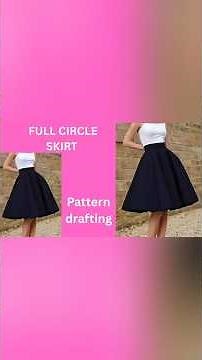How to make full circle skirt pattern#sewingpatterns #sewing #sewinghacks #sewingtutorial