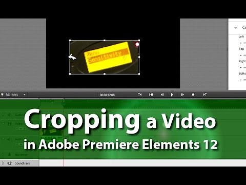 How to Crop a Video | Adobe Premiere Elements Training #6 | VIDEOLANE.COM