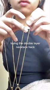 4.1M views · 10K reactions | double layer necklace hack is a game-changer! necklace @ slayzz.com #hack #fyp #necklace #jewelry #fashion | Slayzz.com | Facebook
