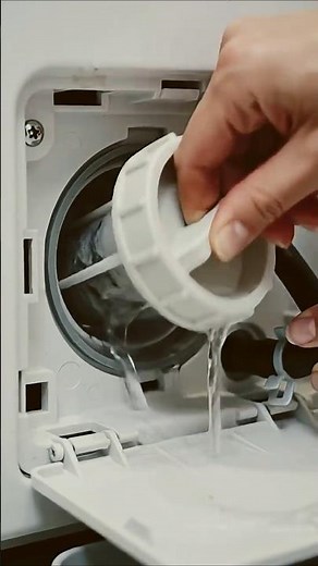 How to clean front loader washing machine filter #cleaning #washing machine