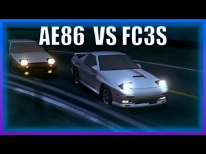 INITIAL D - AE86 VS FC3S [HIGH QUALITY]