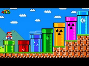Mario Tries the Hardest Pipe Elements Escape Challenge in Super Mario Bros.!