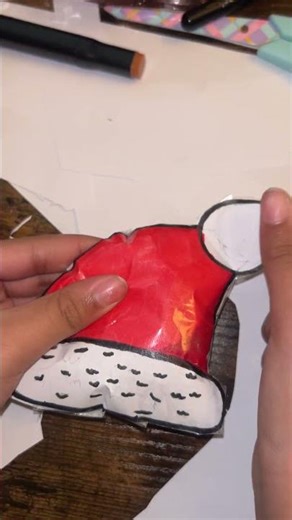 DIY Santa Hat Paper Squishy 🎄🎅 So Cute & Satisfying!