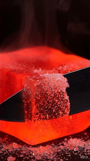 Red lava ice #asmr #ytshorts