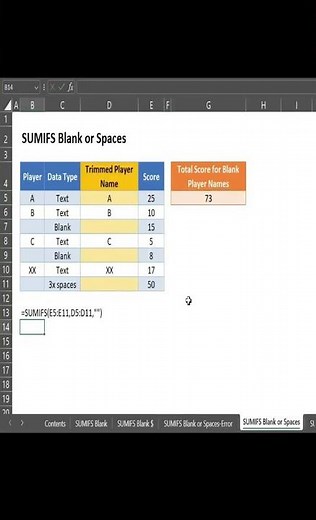 SUM IF Cell Is BLANK in Excel | Easy Formula Explained | Correct Way to SUM Blank Cells
