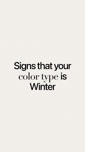 How to Determine Your Winter Color Type