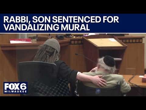 Controversial Milwaukee mural vandalized; rabbi, son sentenced | FOX6 News Milwaukee
