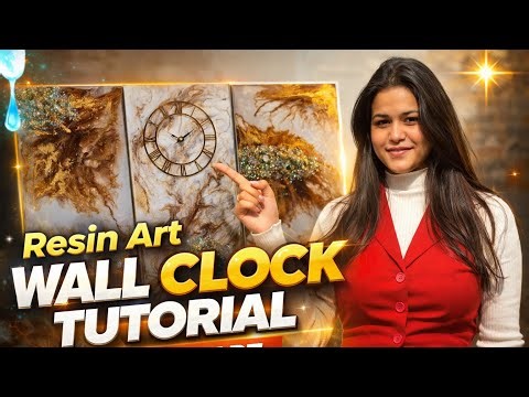 How I Made This Luxury Resin Wall Clock | Geode Art Tutorial | Daisinartbyshi
