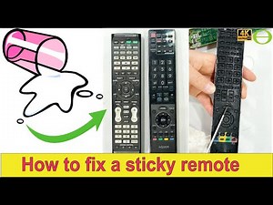 Juice spilled on a remote control - how to fix a sticky remote that is not working