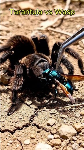 Tarantula vs Wasp