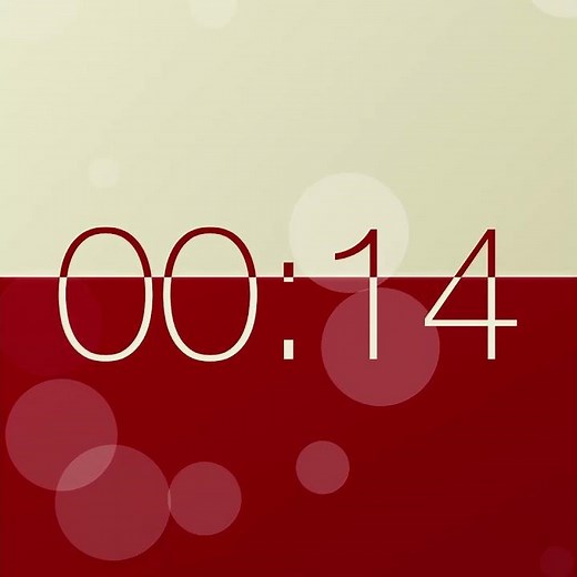 30 Second Cozy Timer | Cherry Vanilla | Wipe Up Countdown Timer Square Animated