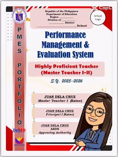PMES for Master Teachers 1 to 2 Designs #deped #tekingtitser