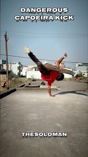 Unleashing a Deadly Capoeira Kick ⚡ | Street-Style Power Move! #tutorial #martialarts #shortsvideo