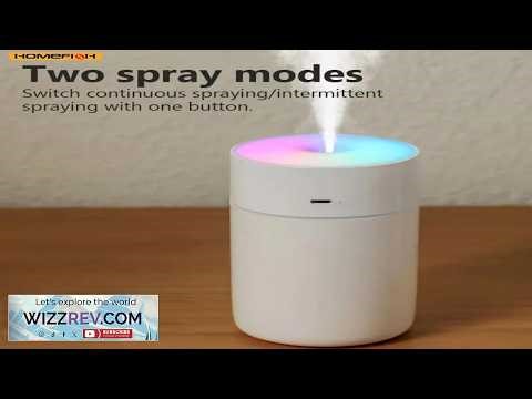 HOMEFISH Colorful Portable Mini Air Humidifier USB Rechargeable Wireless Home Car Aroma
