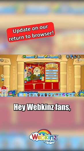 7.6K views · 252 reactions |  MAY UPDATE: Webkinz Classic Is Coming...