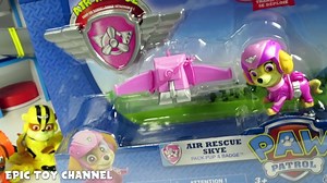 PAW PATROL Toys Air Rescue Skye and the Paw Patrol Air Patroller Toy Video