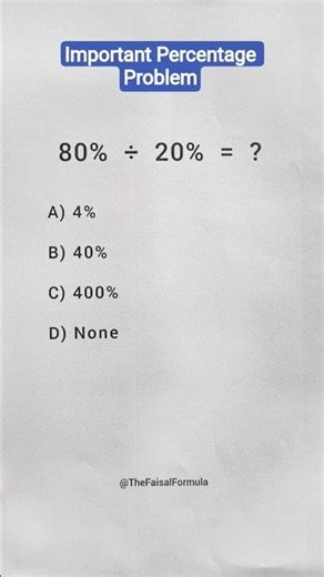 Division Of Percentage #percentage #maths #shorts