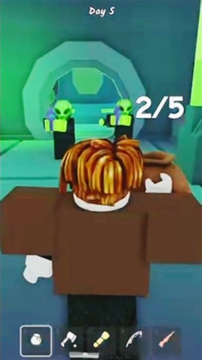 I Entered the Alien Ship & Cleared It 🔫🪓 | Roblox Shorts #Roblox #Shorts #viral