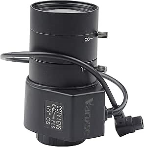 CCTV Camera Varifocal Lens CS Mount DC Drive Auto Iris for CCTV Security Box Network IP SDI Camera (1/3 Inch 6-60mm F1.6)