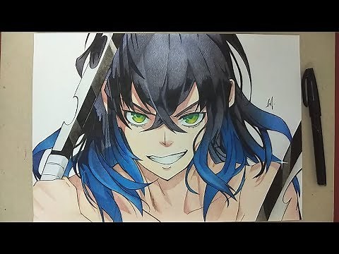How to Draw Inosuke Hashibira From Kimetsu no Yaiba/Demon Slayer [ 鬼滅の刃 ]