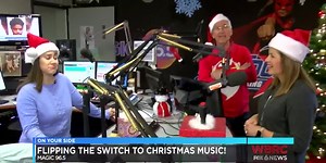 Clare Huddleston flips the Magic 96.5 Christmas music switch