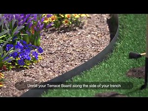 Terrace Board 100% Recycled Garden Edging Easy Install Guide