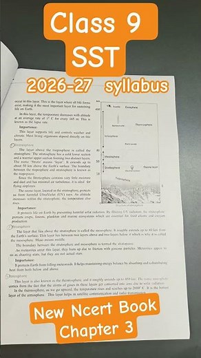New NCERT 2026–27 📚 Climate Change & Atmosphere | Class 9 SST Quick Revision #newncert #cbse2026