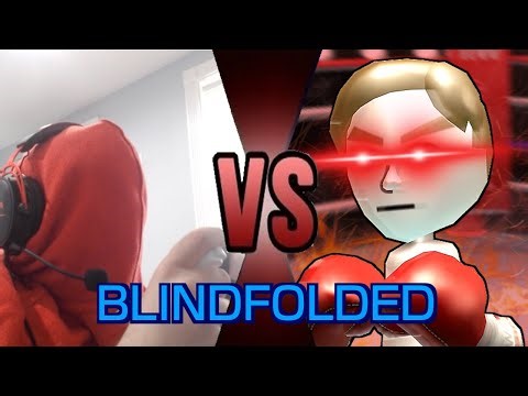 Wii Sports Boxing - Fighting Guest B BLINDFOLDED (Harder than Matt!)
