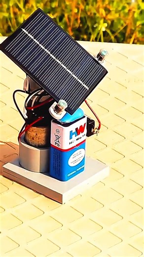 Single-axis solar tracker with a small panel #experiements #facts #solar