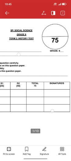 grade 9 History June Test #grade9 #history #marks #traderoutes #civil