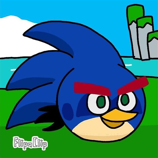 Sonic the Bird Angry Birds ocs #angrybirds #sonic #supergato