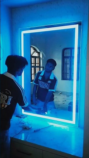 How to Install LED Mirror Glass in Bathroom Easy Method LED Bathroom Mirror Installation #ledmirror